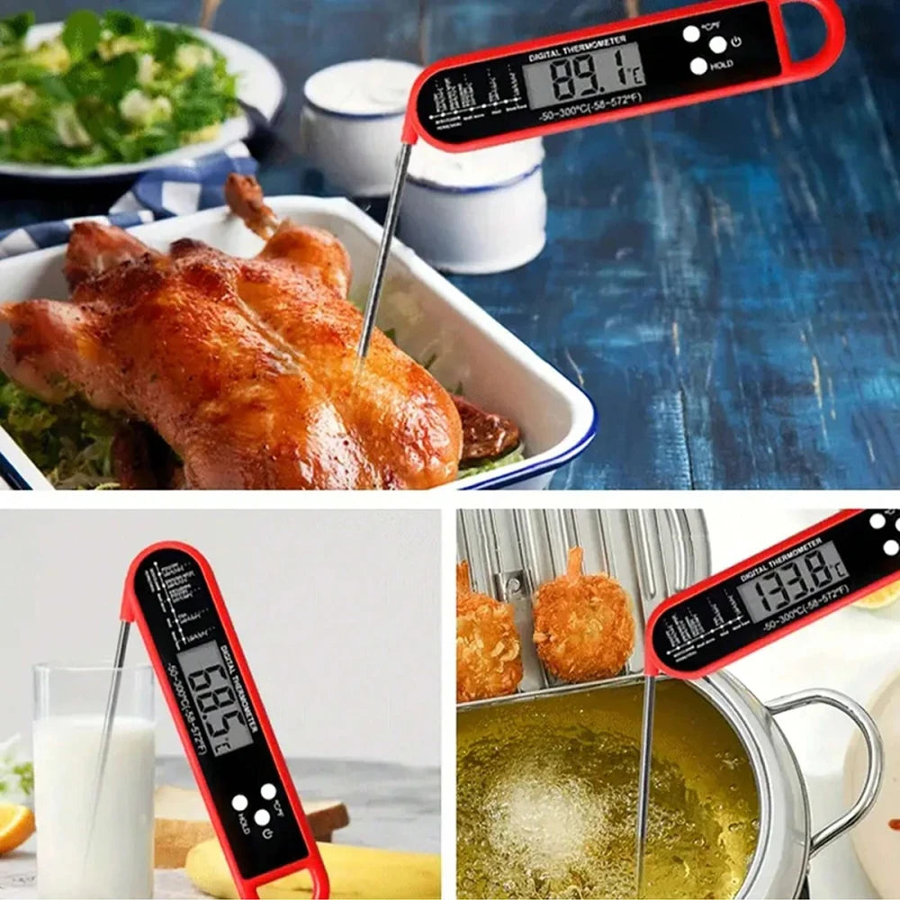 Professional Meat Thermometer Digital, Instant Read With High Accuracy Waterproof & Backlit For Grill, BBQ, Oven, Kitchen