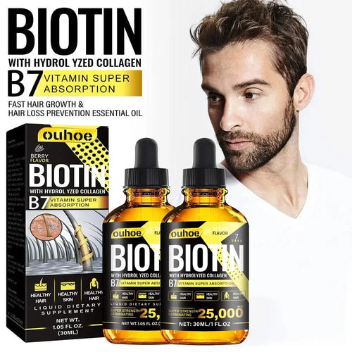 Collagen B7 Vitamin Hair Growth Essential Oil Prevent Hair Loss And Nourish With Essential Oil Scalp Treatment Set For Men Women